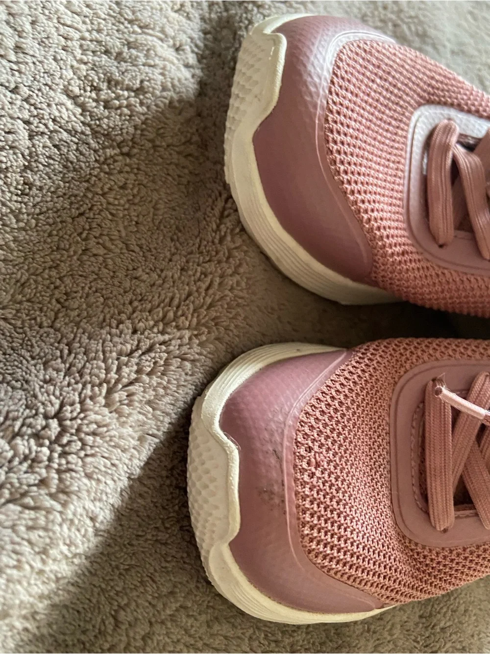 Skechers Women's Blush Pink Lace-Up Athletic Sneakers